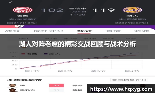 湖人对阵老鹰的精彩交战回顾与战术分析